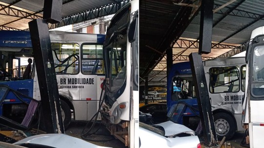 Ônibus invadem posto de combustível desativado e deixam feridos  - Foto: (James Vieira)