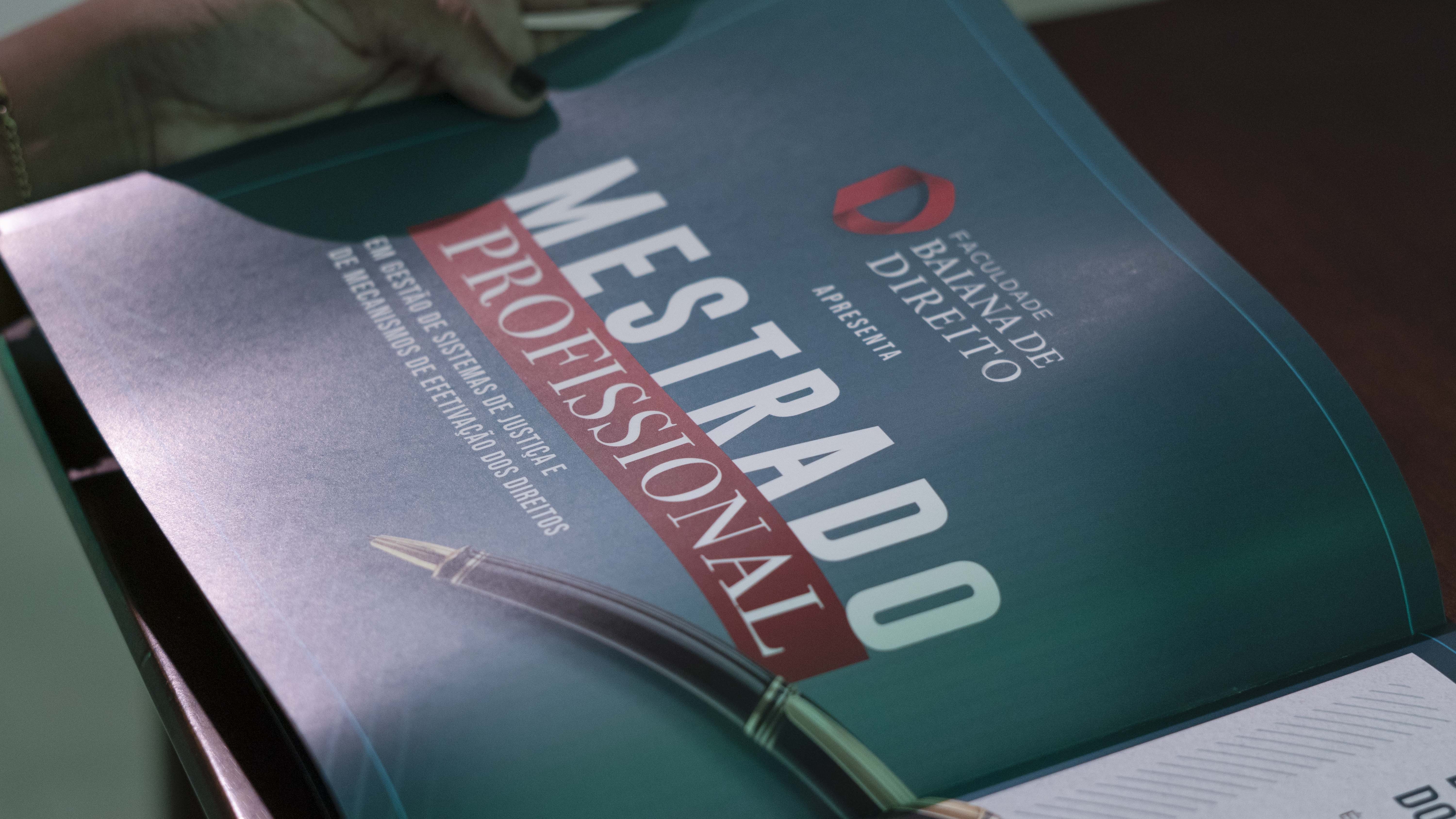 Inscrições abertas para o processo seletivo do novo Mestrado Profissional da Baiana de Direito