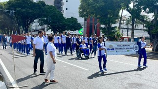 Desfile cívico-militar de 7 de setembro em Natal (RN) — Foto: Vinícius Marinho/Inter TV Cabugi