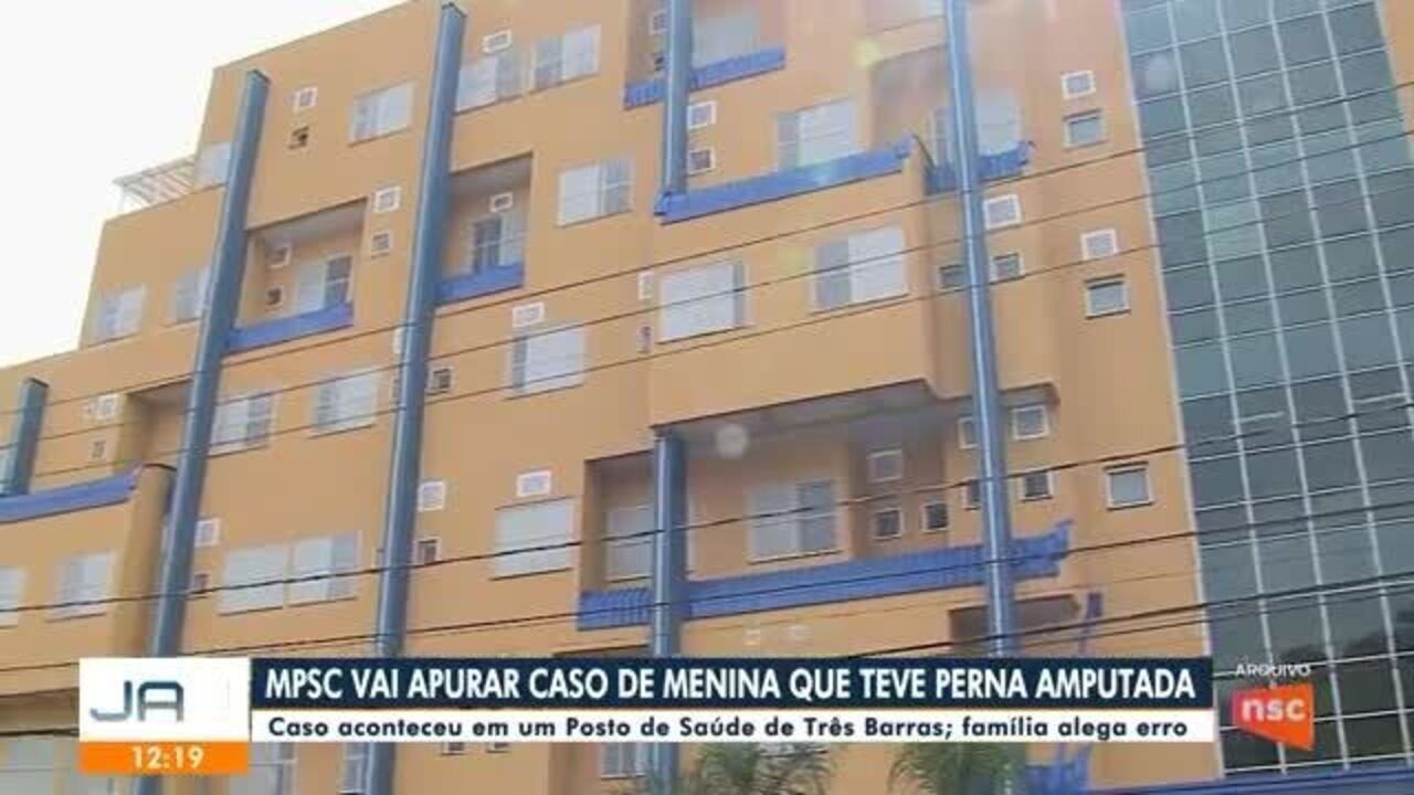 Menina de 4 anos tem perna amputada após suposta aplicação incorreta de medicamento; MPSC investiga