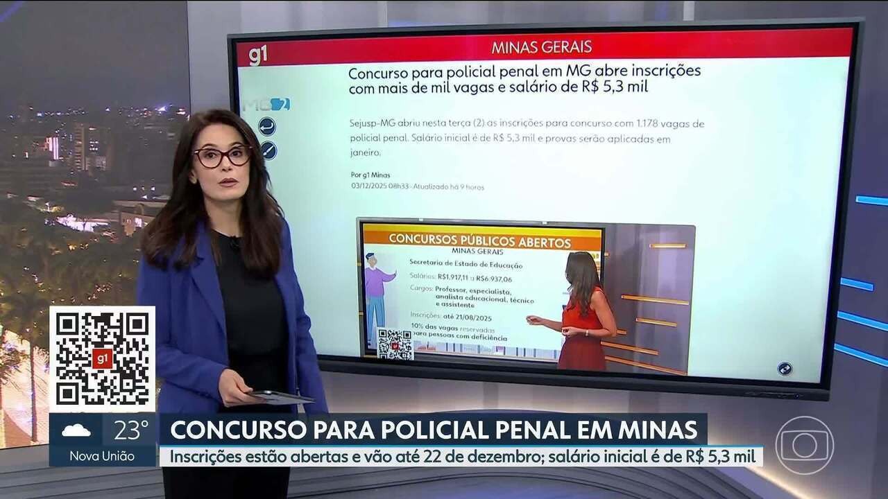 Concurso para polícia penal em MG tem provas em Juiz de Fora e região