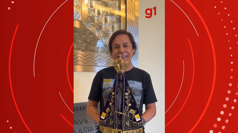 Humorista Tom Cavalcante visita Santuário Nacional de Aparecida: 'Só tenho a agradecer'