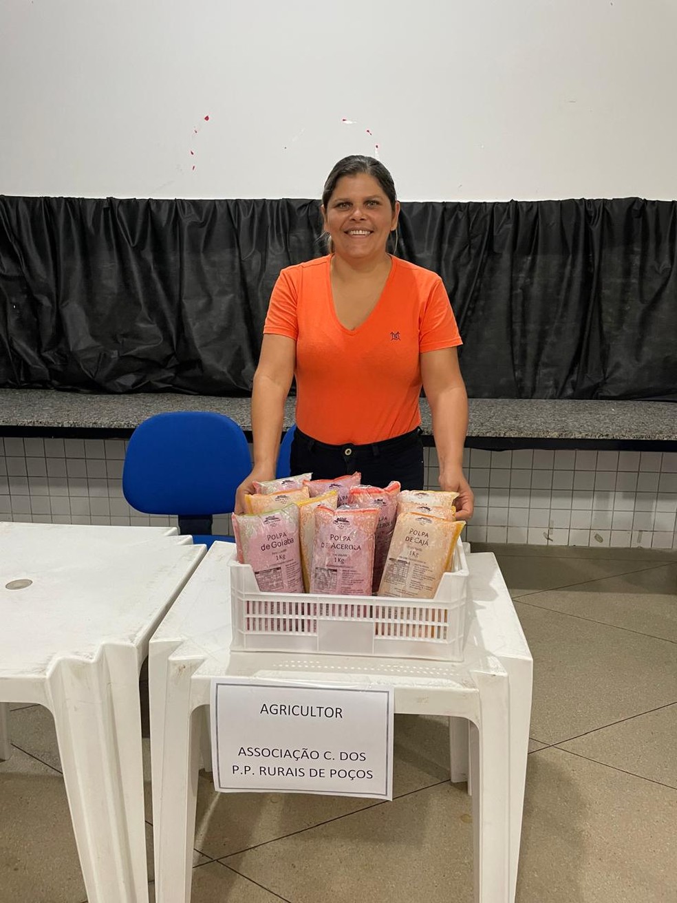 Produtos da agroindústria de polpas de fruta na zona rural de Teixeira são vendidos em feiras. — Foto: Arquivo pessoal/Vânia Alves
