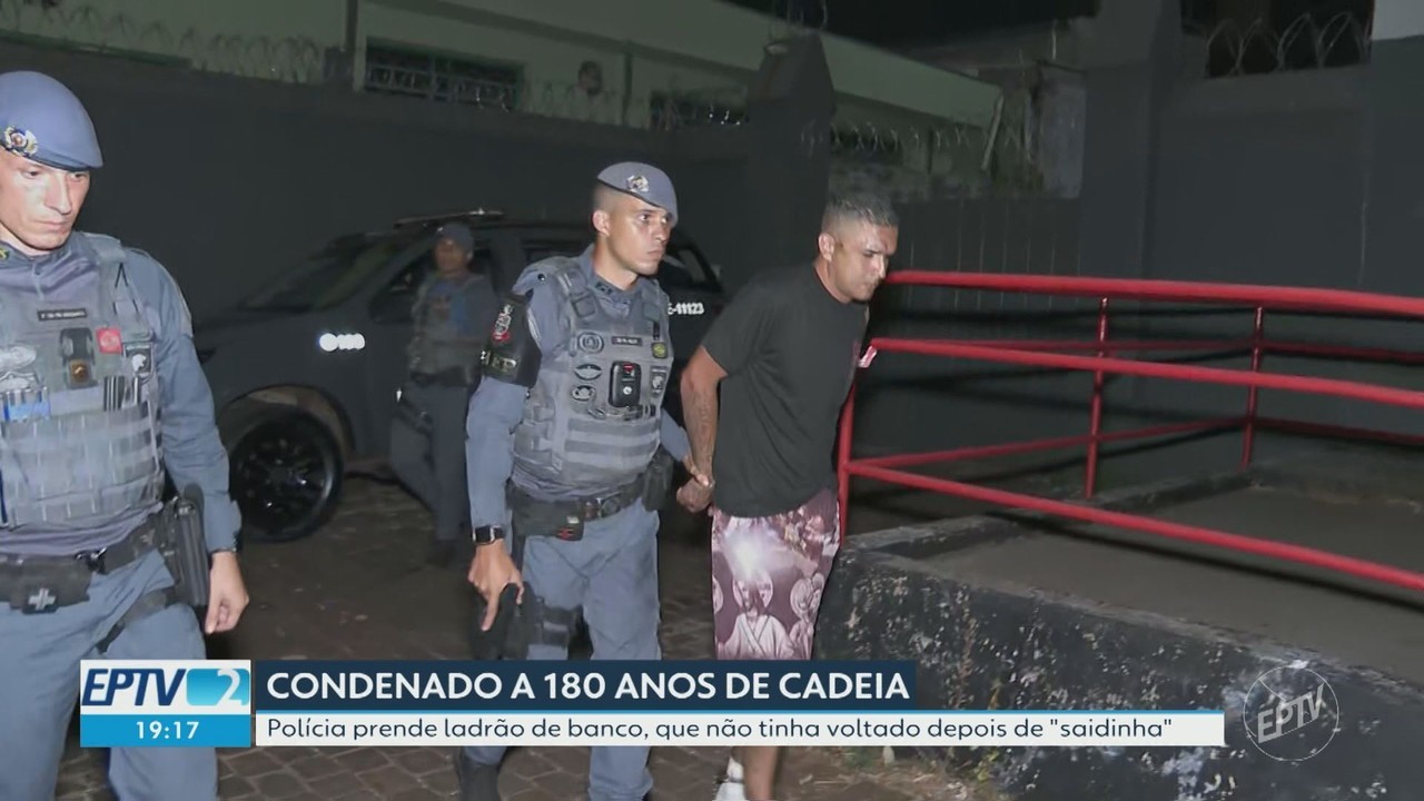 Homem condenado a 182 anos de prisão por roubos a banco é recapturado em SP após 'saidinha'