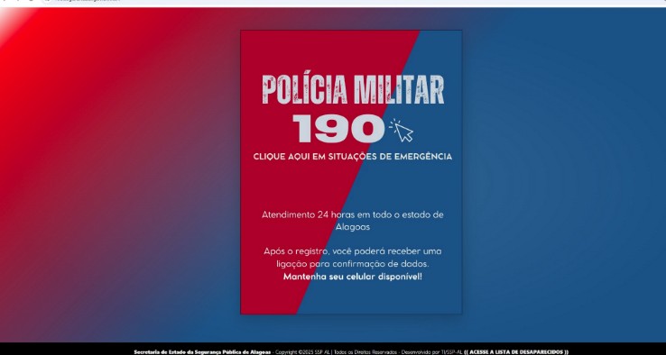 Denúncias on-line: veja como funciona e o que pode ser registrado no site 190 da SSP em Alagoas