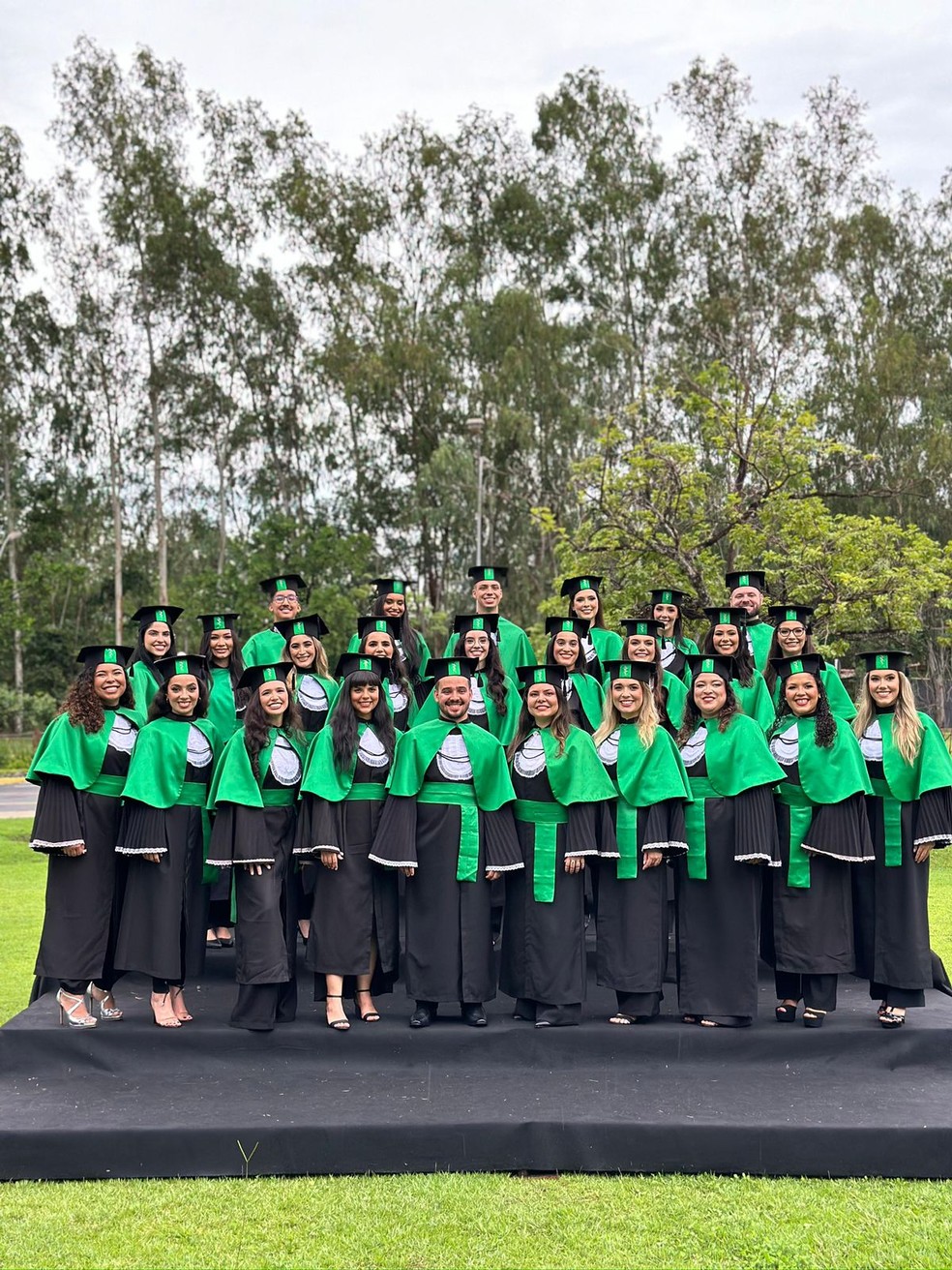Estudantes da 15° turma de medicina da Universidade Estadual de Mato Grosso, em Sinop. — Foto: Reprodução