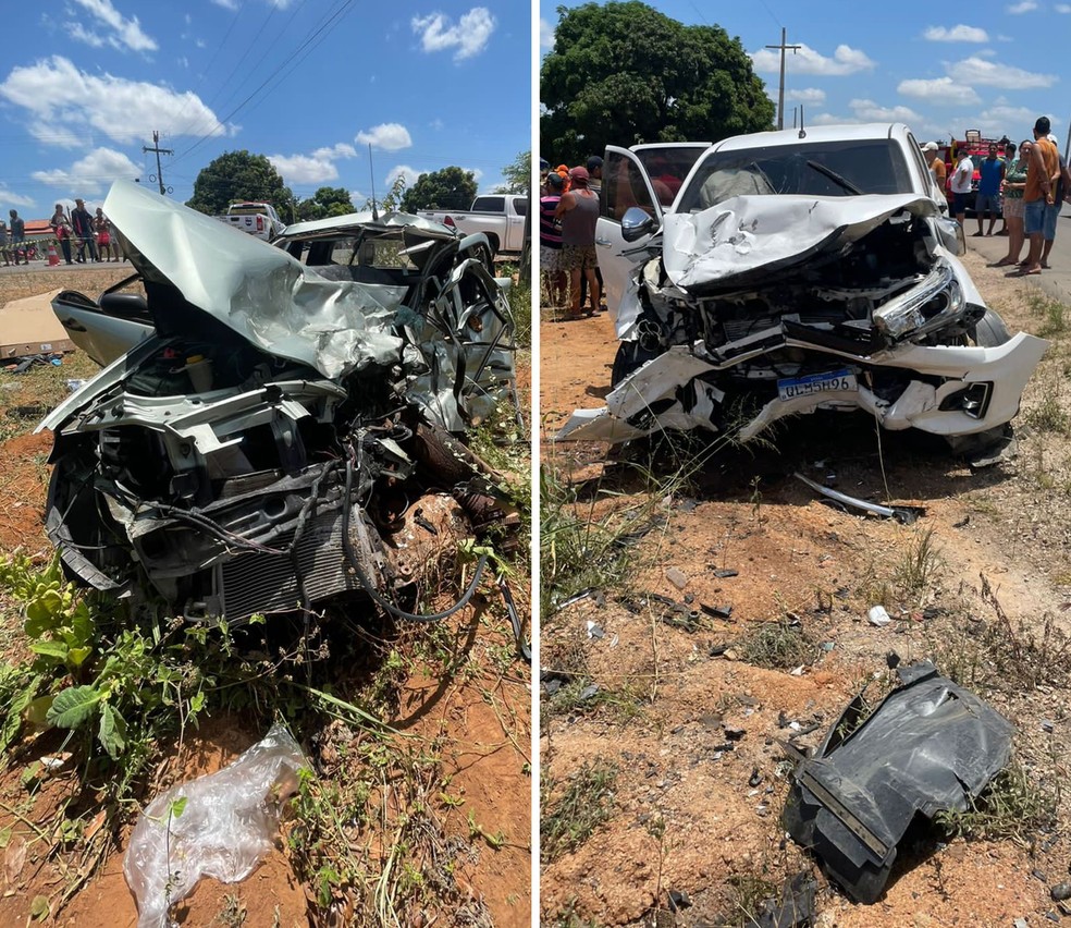 Colisão frontal na zona rural de Arapiraca deixou três mortos — Foto: BPRv
