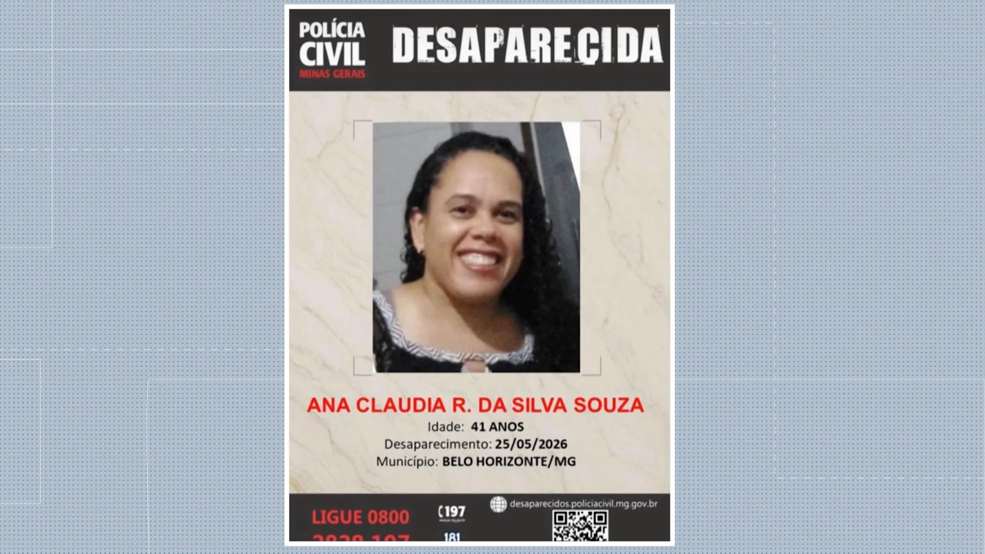Mulher desaparece após ser seguida pelo ex em BH; suspeito ameaçou jogá-la de penhasco