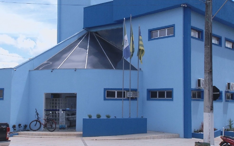 Câmara Municipal de Pires do Rio, em Goiás — Foto: Reprodução/TV Anhanguera
