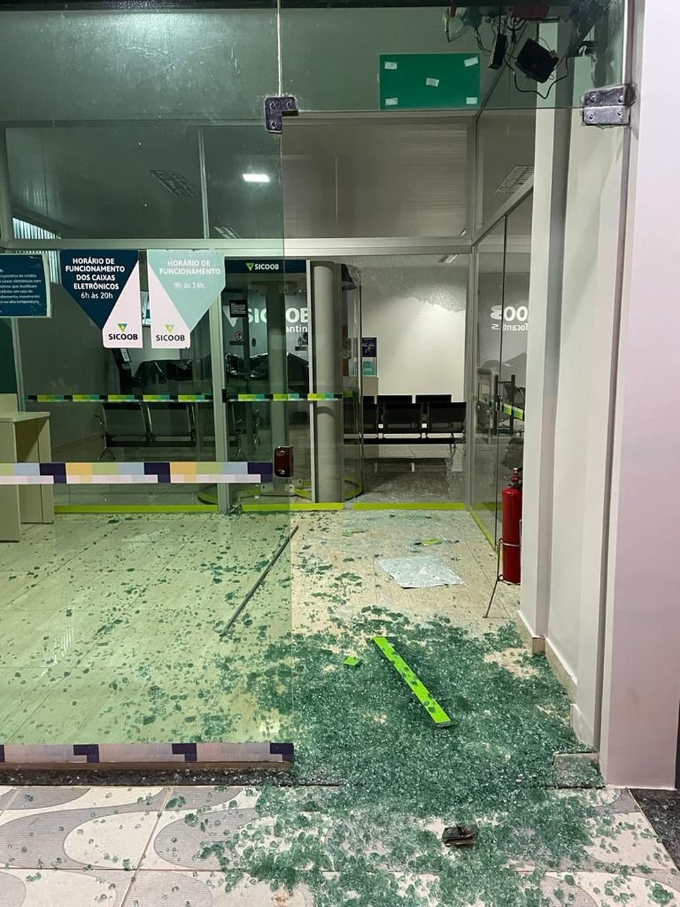Agência bancária é furtada em Barrolândia — Foto: Reprodução/PMTO