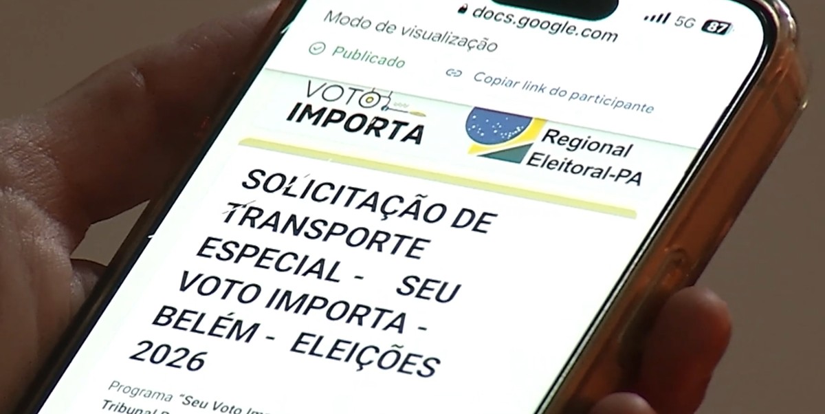 Eleitores com deficiência ou mobilidade reduzida podem solicitar transporte gratuito para votar em Belém