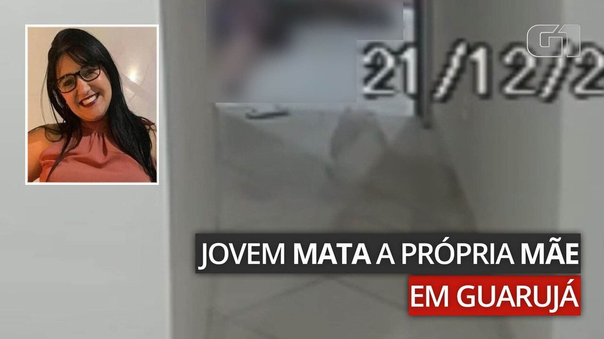 Imagens mostram momento em que jovem matou a própria mãe em Guarujá