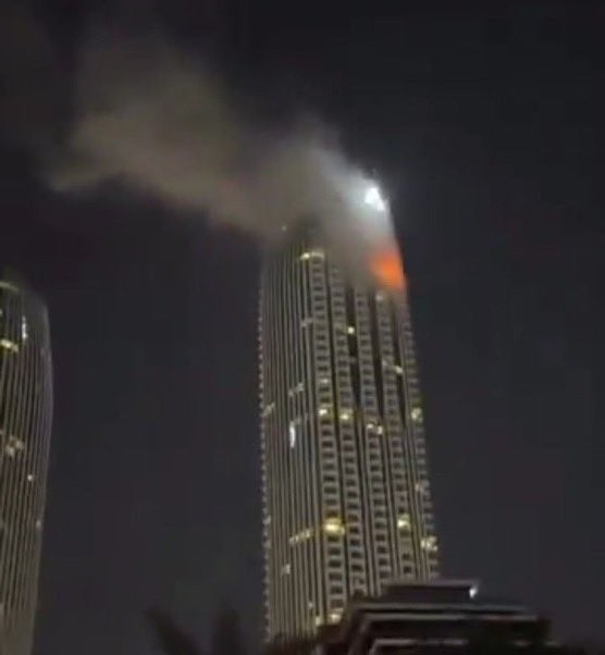 Drone iraniano atinge prédio de luxo em Dubai