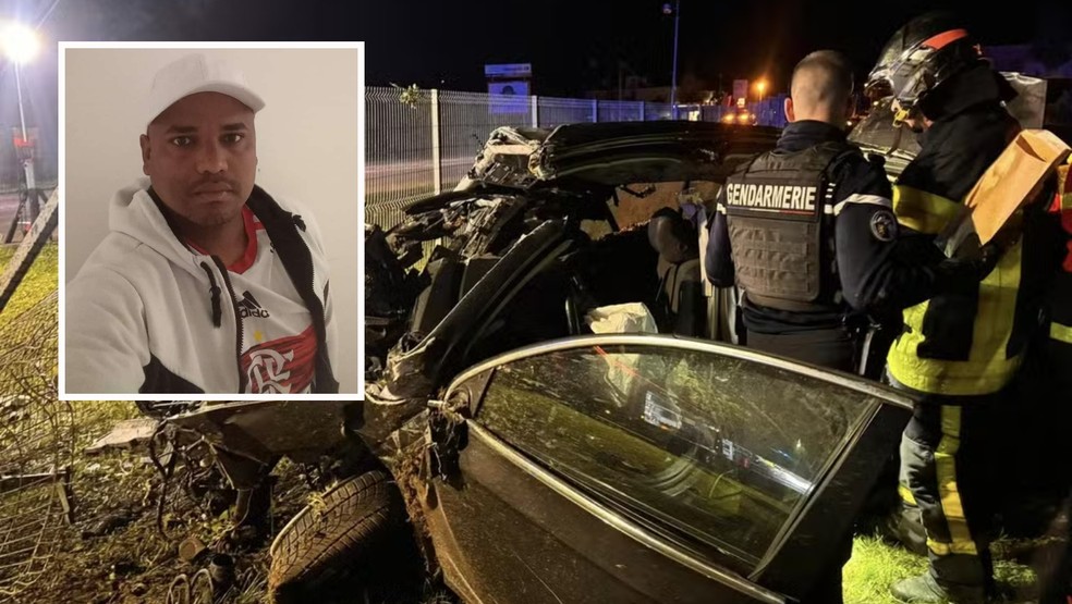 Pedreiro cearense e outros três brasileiros morrem em acidente na França — Foto: Facebook/Reprodução e arquivo pessoal
