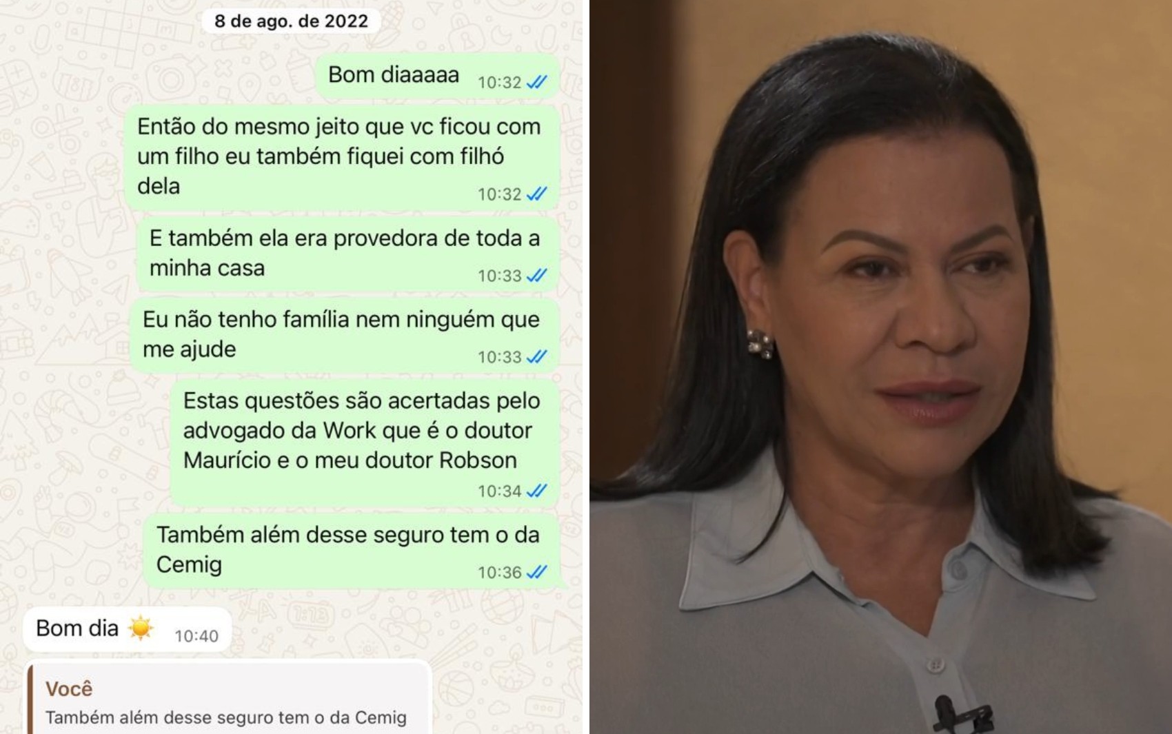 Mensagens entre ex de produtor e dona Ruth indicam que negociação de seguro de U$ 2 milhões não foi feita por mãe de Marília Mendonça, diz assessoria