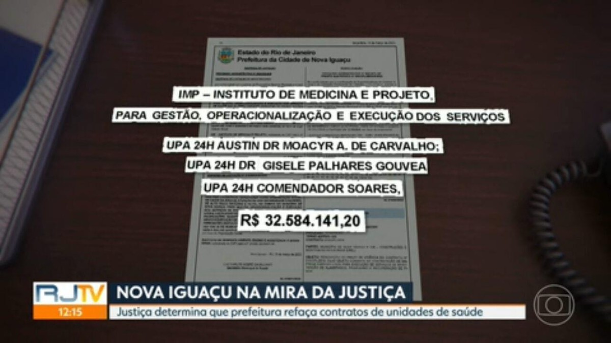 Suspected of irregularities with the OS in the health of Nova Iguaçu, the justice determines that the town hall redo the contracts or take over the hospitals |  Rio de Janeiro