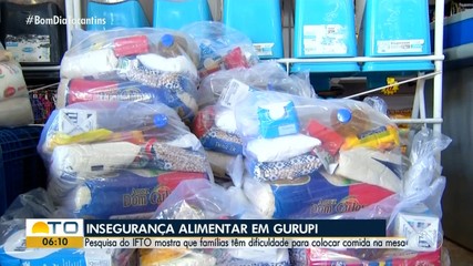 Pesquisa do IFTO mostra que famílias têm dificuldades para colocar comida na mesa