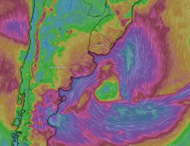 Ciclone na Argentina provoca temporais e ventania no Sul; frio avança pelo Brasil no fim de semana