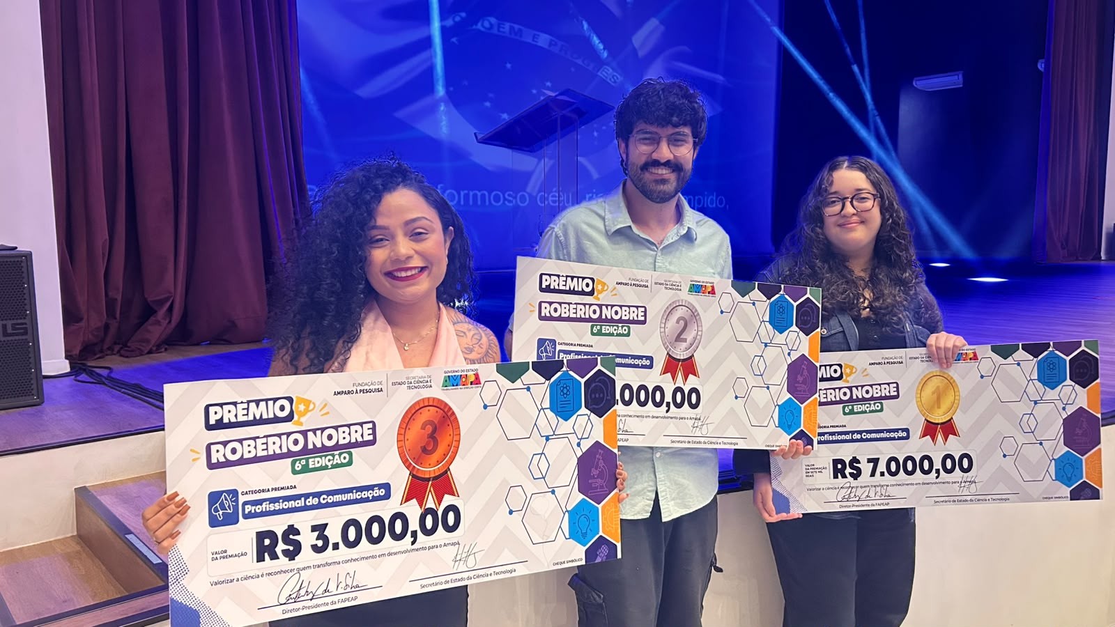 Jornalistas da Rede Amazônica e g1 Amapá levam prêmio por projetos de inovação e tecnologia