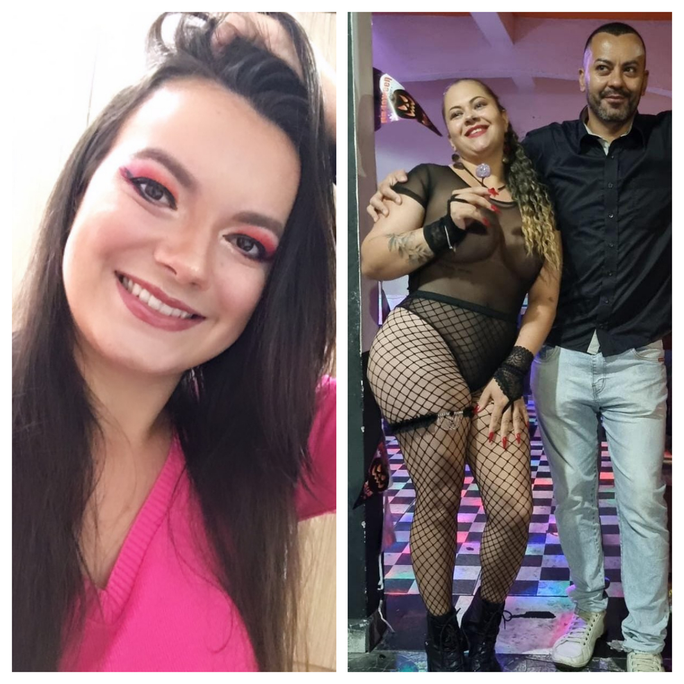 Alice Vilas Boas, de 28 anos, e  Maria Edvania, de 35 anos, ao lado do marido Vanderson de França, de 46 anos — Foto: Arquivo pessoal
