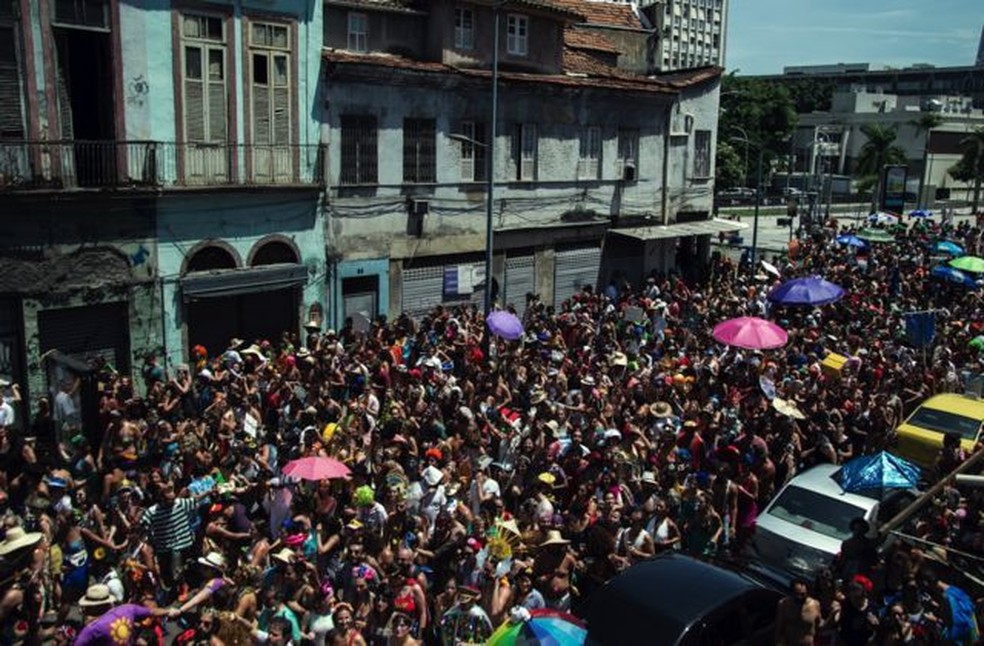 Carnaval de rua no Rio de Janeiro — Foto: Getty Images