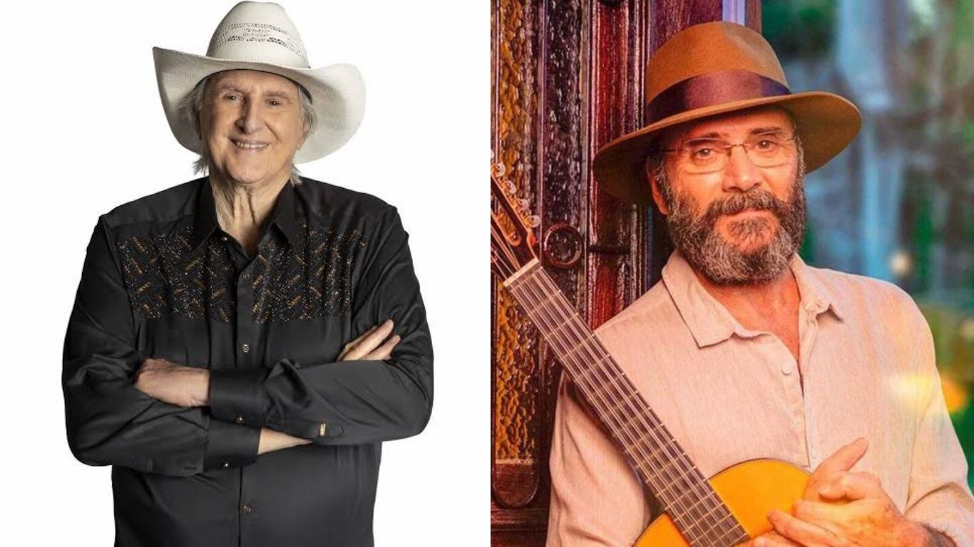 Sérgio Reis e Almir Sater reúnem clássicos do sertanejo no show 