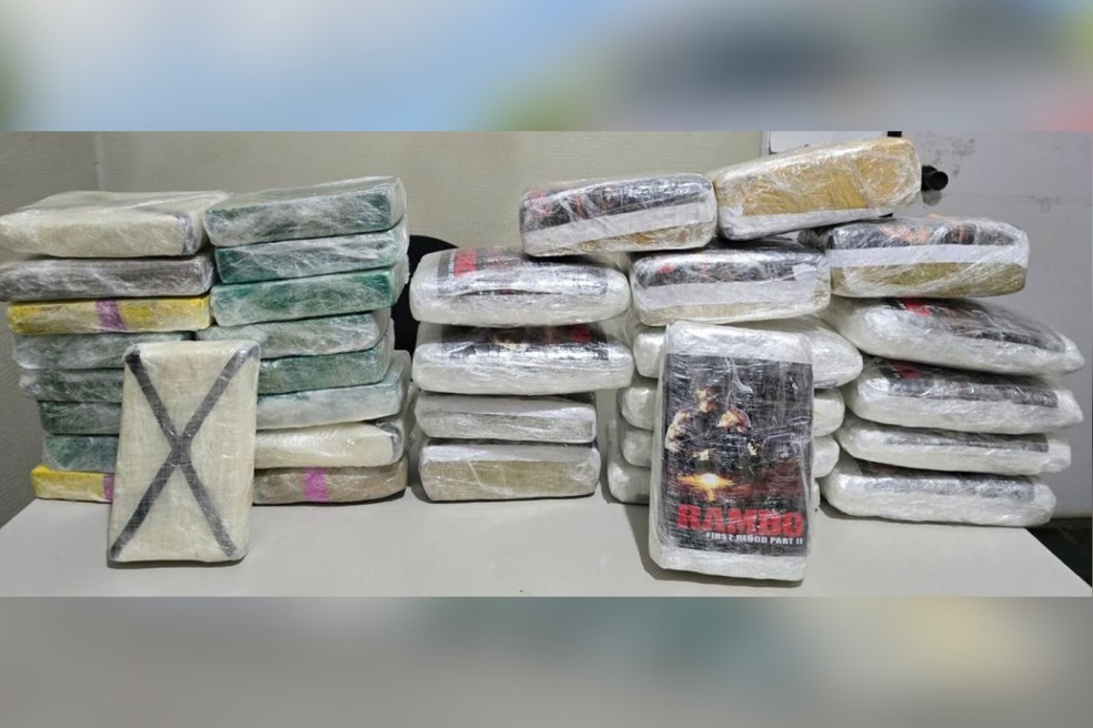 Apreensão de drogas foi registrada em Presidente Venceslau (SP) neste segunda-feira (16) — Foto: Polícia Militar/Divulgação