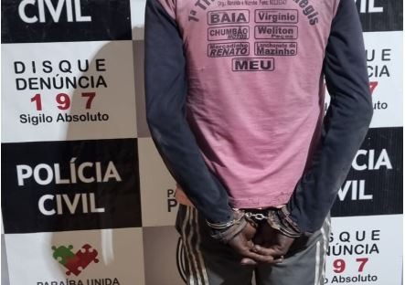 Homem é preso suspeito de estuprar criança de 10 anos, na Paraíba