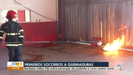 Bombeiro militar dá dicas de como se prevenir em acidentes com queimaduras