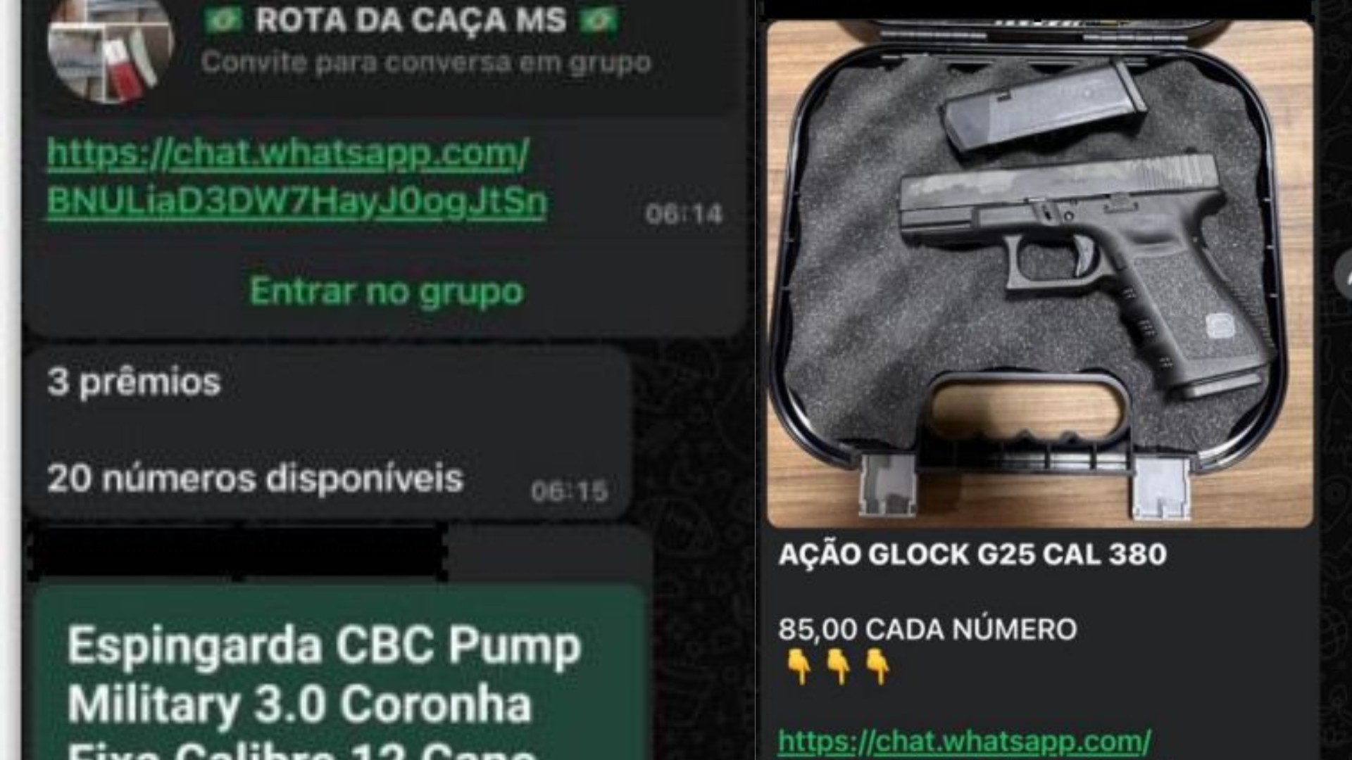 Homem é alvo da PF em MS por rifas ilegais de armas de fogo em grupos de CACs