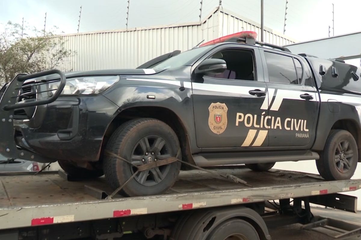 Homem foge de cadeia, furta viatura da Polícia Civil com armas e abandona veículo a 150 km de distância no PR