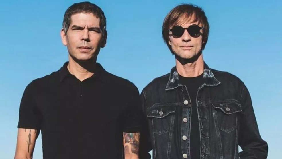 Dado Villa-Lobos e Marcelo Bonfá, membros remanescentes da banda de rock Legião Urbana — Foto: Divulgação