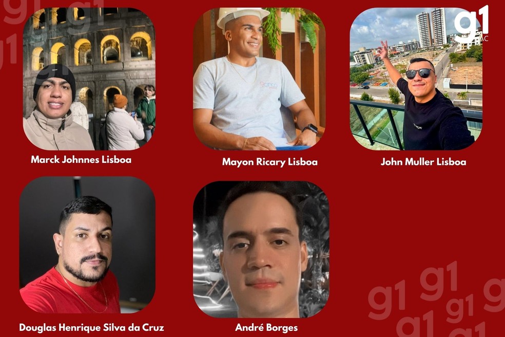 Presos durante a Operação Inceptio, no Acre e em outros estados — Foto: Reprodução