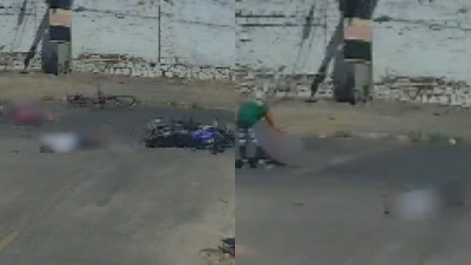 Ciclista fica ferido após tentar conversão e ser atingido por motocicleta em Teresina