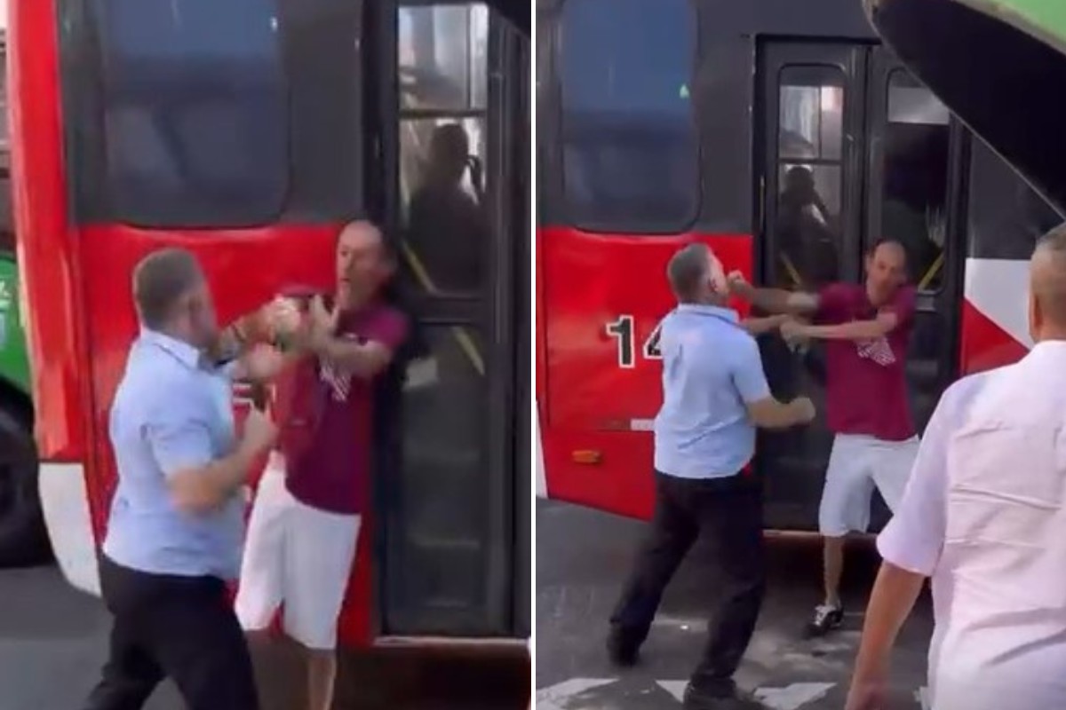 VÍDEO: motorista de ônibus é filmado brigando com homem no meio da rua em Campinas