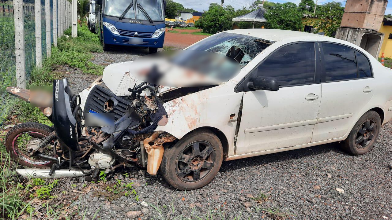 Motociclista morre em acidente com carro na BR-070 em Várzea Grande (MT)