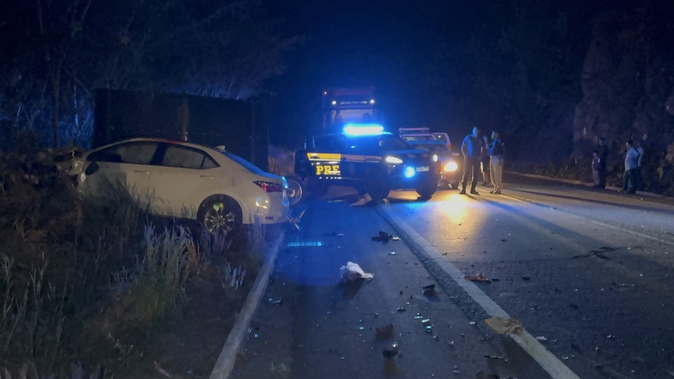 Acidente ocorreu na noite desta sexta-feira (17) — Foto: Desperta Cáceres