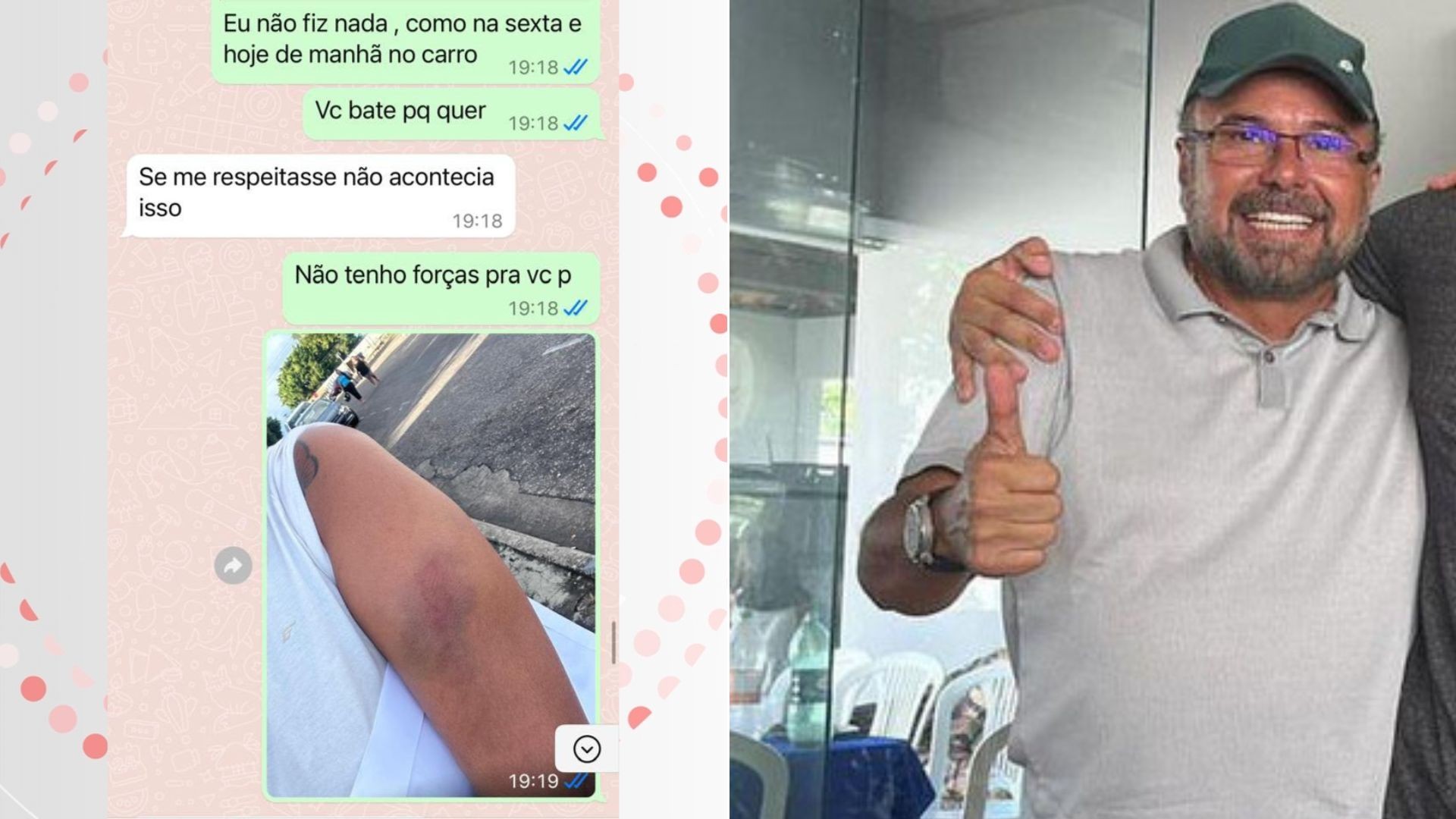 'Se me respeitasse não acontecia isso', 'louca': prints mostram respostas de dono de construtora foragido por agredir ex-mulher