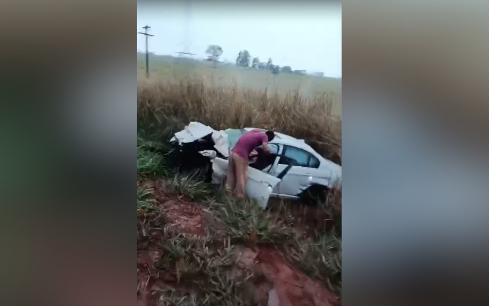 Acidente entre quatro veículos deixa dois mortos no interior de SP — Foto: Reprodução/Redes Sociais