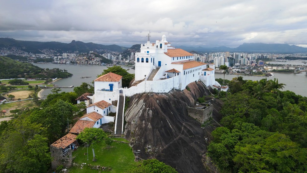Convento da Penha, em Vila Velha, foi tombado como patrimônio nacional  — Foto: Everton Thiago/Secom PMVV