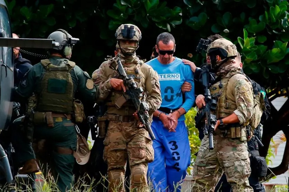 Marcos Willians Herbas Camacho, o Marcola, é apontado como chefe do Primeiro Comando da Capital (PCC). Ele está preso desde 1999 — Foto: AFP via Getty Images