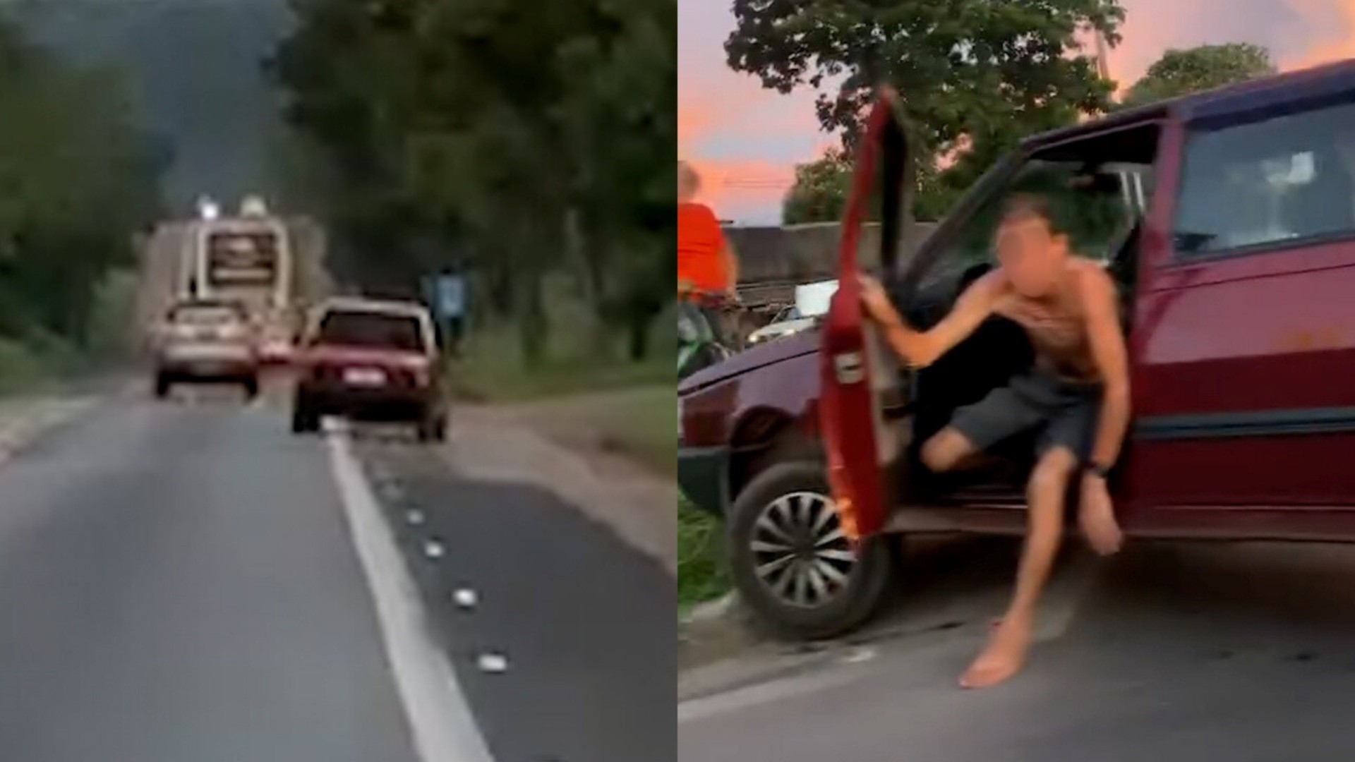 VÍDEO: Motorista faz zigue-zague na BR-040 e acaba preso por dirigir embriagado em MG