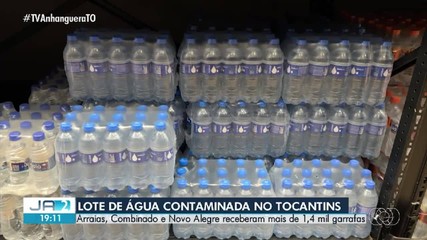 Três cidades do Tocantins receberam 1.439 garrafas de um lote de água Crystal
