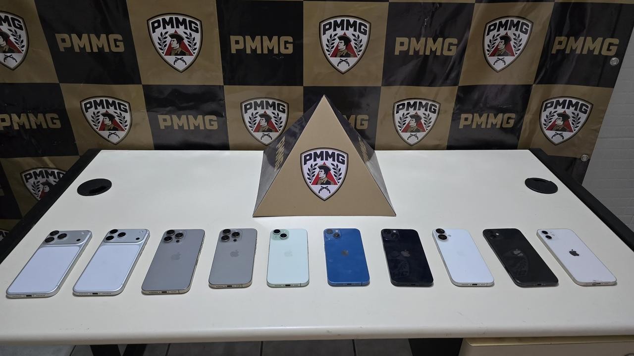 Dois homens são presos em Aimorés com 10 iPhones furtados em festa no ES