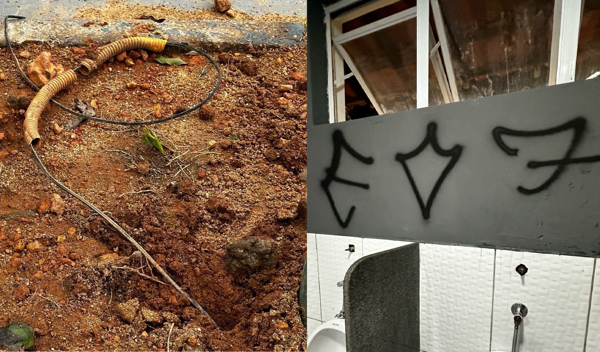 Pichação e furto de fios: espaços recém reformados são vandalizados em Porto Velho 