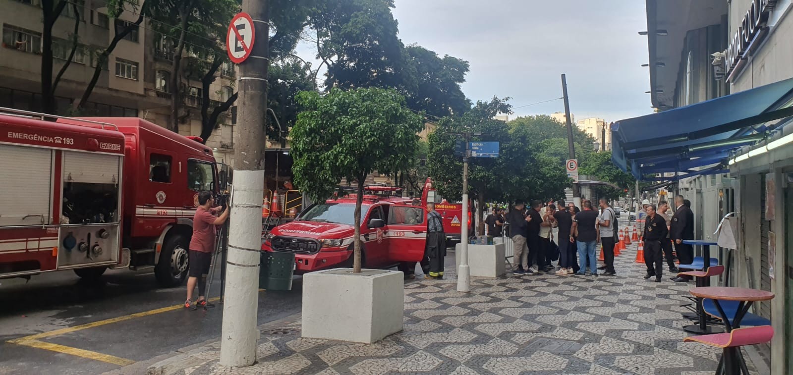 Incêndio atinge cabine de força no subsolo do Edifício Itália, prédio histórico no Centro de SP