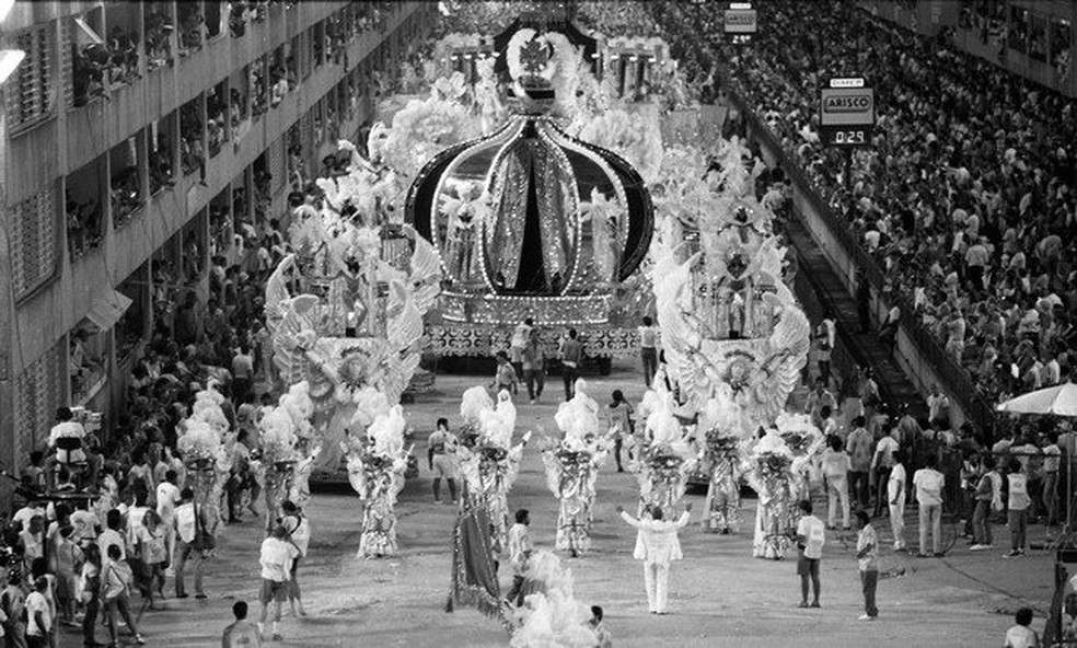 Desfile da Imperatriz, de 1989 &mdash; Foto: Reprodu&ccedil;&atilde;o TV