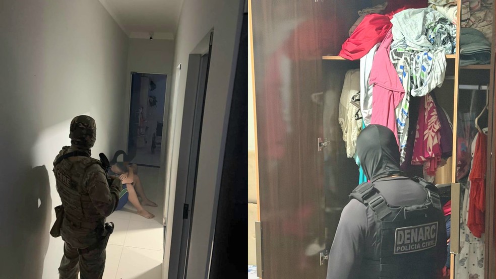 Além das prisões, foram cumpridos cinco mandados de busca e apreensão — Foto: Polícia Civil de Mato Grosso