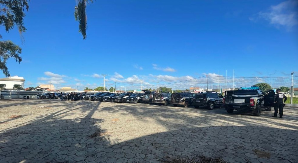 Oitenta policiais participaram da operação — Foto: Polícia Civil/Divulgação