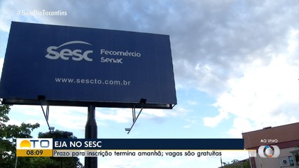 Sesc prorroga inscrições de vagas para Educação de Jovens e Adultos até 21 de julho